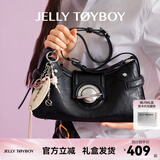 JellyToyboy包包女包JTB软月包新款小众单肩机车包枕头包腋下斜挎包 黑色