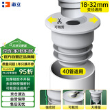海立40下水管密封圈塞硅胶厨房下水道防臭神器地漏盖洗衣机排水封口器