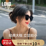 眼镜生活（LOHO）太阳镜女大脸显瘦韩版复古户外开车尼龙时尚墨镜女遮阳防晒