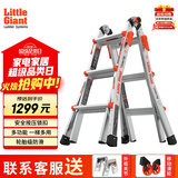 雷都捷特（LittleGiant） 伸缩人字梯/直梯可折叠多功能梯子铝合金家用/工程梯15413-001