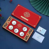 蒂蔻（Tico）999足银五福临门银币蛇年生肖纪念银章白银礼品投资收藏企业送礼