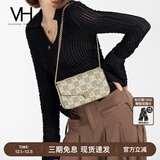 VANESSA HOGAN VH女包山茶花信封包高级感包包老花链条包单肩斜挎包圣诞礼物 绿色(赠礼袋 仪式感拿捏)