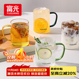 富光玻璃杯水杯子茶杯具凉水杯牛奶啤酒果汁杯子耐高温马克杯家居馆