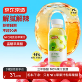 京东京造富硒苹果醋果汁饮料300ml*8瓶0脂0添加防腐剂发酵果醋