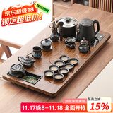 唐丰功夫茶具套装家用整套自动烧水一体茶盘茶杯茶壶办公会客现代茶台 曲流茶盘+沙金龙壶B配件