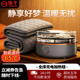 扬子水暖毯电热毯水循环加热坐垫电褥子单人双人无辐射孕婴智能恒温 深灰色机械旋钮0.9*1.8M