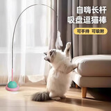 欢宠网猫玩具猫咪逗猫棒吸盘羽毛铃铛互动自嗨解闷神器猫猫小猫幼猫宠物