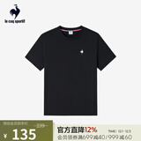 乐卡克法国公鸡夏季圆领短袖T恤 L242UECA0301 炫黑色-2 L