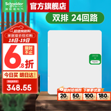 施耐德配电箱 天朗系列暗装家用电箱  空开强电箱 暗装白色门 镜瓷白 双排 24回路