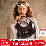 蔻一（Cnoles）包包女士大容量弦月腋下包百搭通勤单肩斜挎包高级感托特包