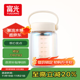 富光嘟嘟玻璃杯 高硼硅玻璃高颜值水杯子 女生便携牛奶咖啡刻度茶杯