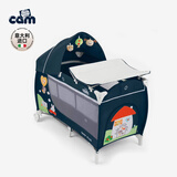 cam IL MONDO DEL BAMBINO移动便携式折叠旅行床0-3岁宝宝床护理台二合一尿布台新生儿睡床 婴儿床+简易尿布台【童话屋222】