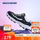 斯凯奇奥利奥|秋季黑白老爹鞋复古熊猫鞋透气厚底增高运动鞋