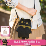 大英博物馆安德森猫包包女包毛绒手机包单肩斜挎包送女生生日礼物