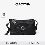 个乐黑石包经典大容量植鞣绵羊皮单肩斜挎通勤软包男女款礼物 黑石L（银标）