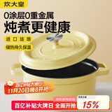 炊大皇珐琅锅铸铁锅家用炖锅砂锅汤锅焖烧锅电磁炉燃气煮锅24cm