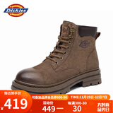 Dickies男士马丁靴高帮时尚男靴工装靴情侣靴男 咖色 41-男款
