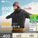 蕉下（beneunder）外套女气绒轻薄暖户外秋冬CL90524漫暮黑XL