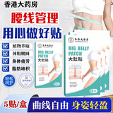 LIFUSHA大肚减肥贴瘦肚子燃脂植物萃取呵护身姿轻盈大肚子减肥肚脐贴 大肚贴【5贴/盒】x1盒