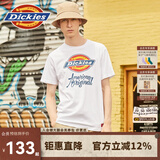 dickies 纯棉短袖T恤男 情侣男女同款 印花休闲百搭上衣7087 白色 S