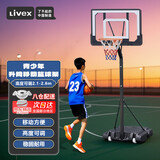 LIVEX青少年篮球架可移动式户外室内外篮球框可升级投篮训练