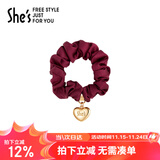 She's茜子心型职业发圈皮筋简约发绳时尚头饰生日礼物送女友