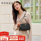 红谷女士包包斜挎包菱格链条包牛皮单肩包流苏小包 生日礼物送女友