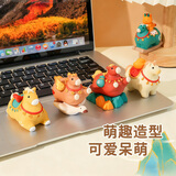 繁夏唐风小马马上有钱办公室桌面摆件2026马年吉祥物挂件新年年会礼物