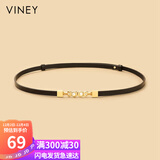 viney牛皮腰带女时尚装饰搭配裙带外穿束腰封百搭学生休闲皮带生日礼物