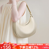 金狐狸（FOXER）女士包包女包大容量腋下包斜挎包单肩包月牙包轻奢女友生日礼物