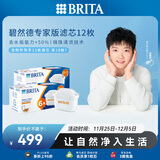 碧然德（BRITA）家用净水壶 滤水壶滤芯 MAXTRA+LE 专家滤芯 12枚装（本品加附件6个共计12个非18枚）
