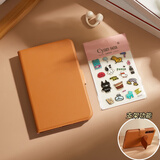 亿芯优控适用华为PuraX不折叠手机壳笔记本皮套保护壳新款阔折叠purax典藏版可爱卡通全包带支架保护套男女 【棕色】不折叠笔记本手机壳+支架（送卡通贴纸） 华为Pura X