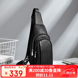 红蜻蜓头层牛皮单肩男包潮流斜挎胸包耐磨休闲韩版送男友生日礼物