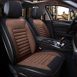 首赋汽车座套座垫适用于大众新宝来朗逸捷达桑塔纳英朗四季通用亚麻 五座全车套装颜色咖色