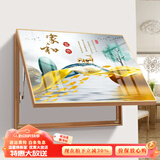 瑞尚电表箱装饰画免打孔轻奢挂画遮挡箱电闸箱多媒体盒配电箱客厅壁画 家和富贵 50*40可覆盖（横40竖30）晶瓷面