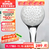 科勒（KOHLER）花洒单喷头 手持花洒氧沐【三功能】手持花洒K-R99063T-CP银色