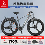 凤凰（Phoenix）锂电池助力电动自行车26寸成人新国标电动车长续航电瓶车 599灰色-21速一体轮-速度传感 10AH电动续航30公里