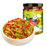 饭扫光榨菜 剁椒贡菜205g  下饭菜辣椒酱 咸菜 泡菜 拌饭拌面