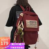 爱情海双肩包书包女大容量小学生初中高中背包大学生高颜值电脑包旅行包