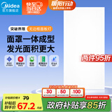 美的（Midea）LED集成吊顶扣板超薄全发光厨卫灯平板灯厨房嵌入吸顶灯300*600