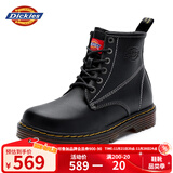 Dickies男士马丁靴时尚百搭工装靴舒适耐磨休闲高帮长靴男 黑色 42 
