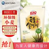 爱敬（AEKYUNG）洗洁精洗涤灵大桶食用级洗碗液果蔬洗涤剂餐具水果醋食品级韩国 小麦香型洗洁精袋装1.2L