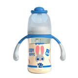 贝亲（Pigeon）迪士尼宽口径PPSU双把手彩绘奶瓶240mL M号 3月+ 萌警朱迪 AA272