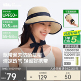 蕉下（beneunder）遮阳帽子女草帽防晒帽太阳帽便携飘带帽蛋卷GP745金