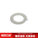 马登福叔美式复古925纯银项链牛皮绳挂脖男女同款可选银饰吊坠ins配件首饰 银珠链