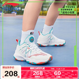 李宁童鞋儿童篮球鞋男大童云科技减震回弹舒适运动鞋38YKBS034-11
