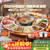 志高（CHIGO）【分区超薄】暖菜板 饭菜保温板2025新款热菜板加热桌垫带电磁炉带火锅暖菜板家用餐桌转盘DCL100