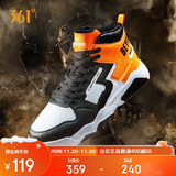 361°运动鞋男猎刃冬季高帮减震增高休闲时尚板鞋子男672036615-3