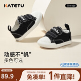 卡特兔宝宝学步鞋秋季童鞋幼儿园室内鞋女童帆布机能鞋男童布鞋X1CJ011