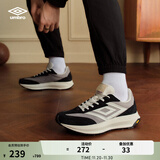 茵宝（Umbro）漫游鞋R708复古跑鞋Vibram鞋底运动鞋男鞋休闲鞋女鞋 陨石灰/黑色（男女同款） 42